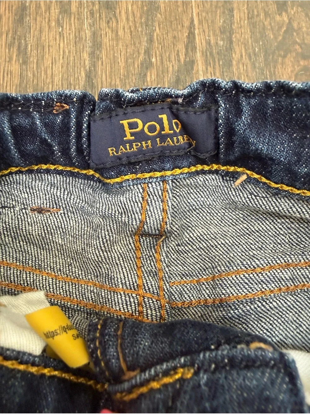 Classic Dark Blue boys Ralph Lauren Hampton straight Jeans - Slim Fit